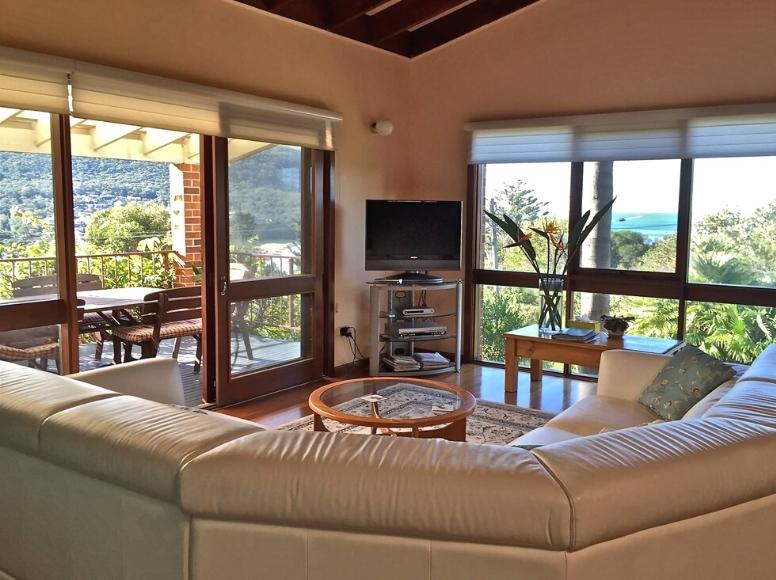 Lounge with a view of Stanwell Park