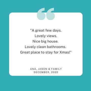 Client testimonial for a Christmas Stay at Stanwell Park